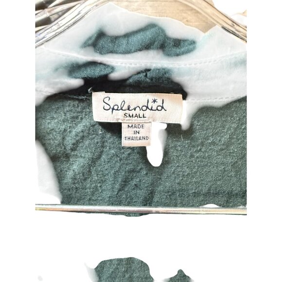 Splendid Small Teal Long Sleeve Tunic Top - Picture 6 of 6